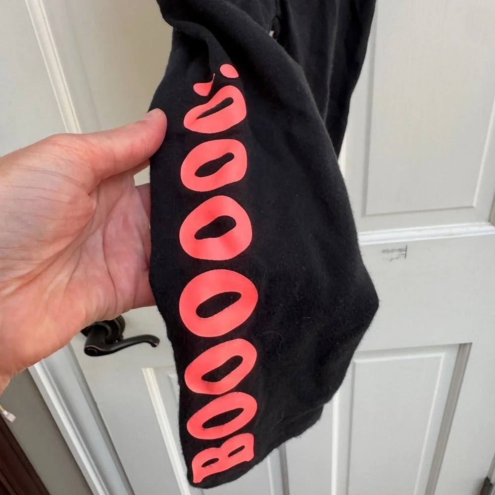 GAP 3T Girls Black and Orange Boo Halloween Stretchy Leggings Pants